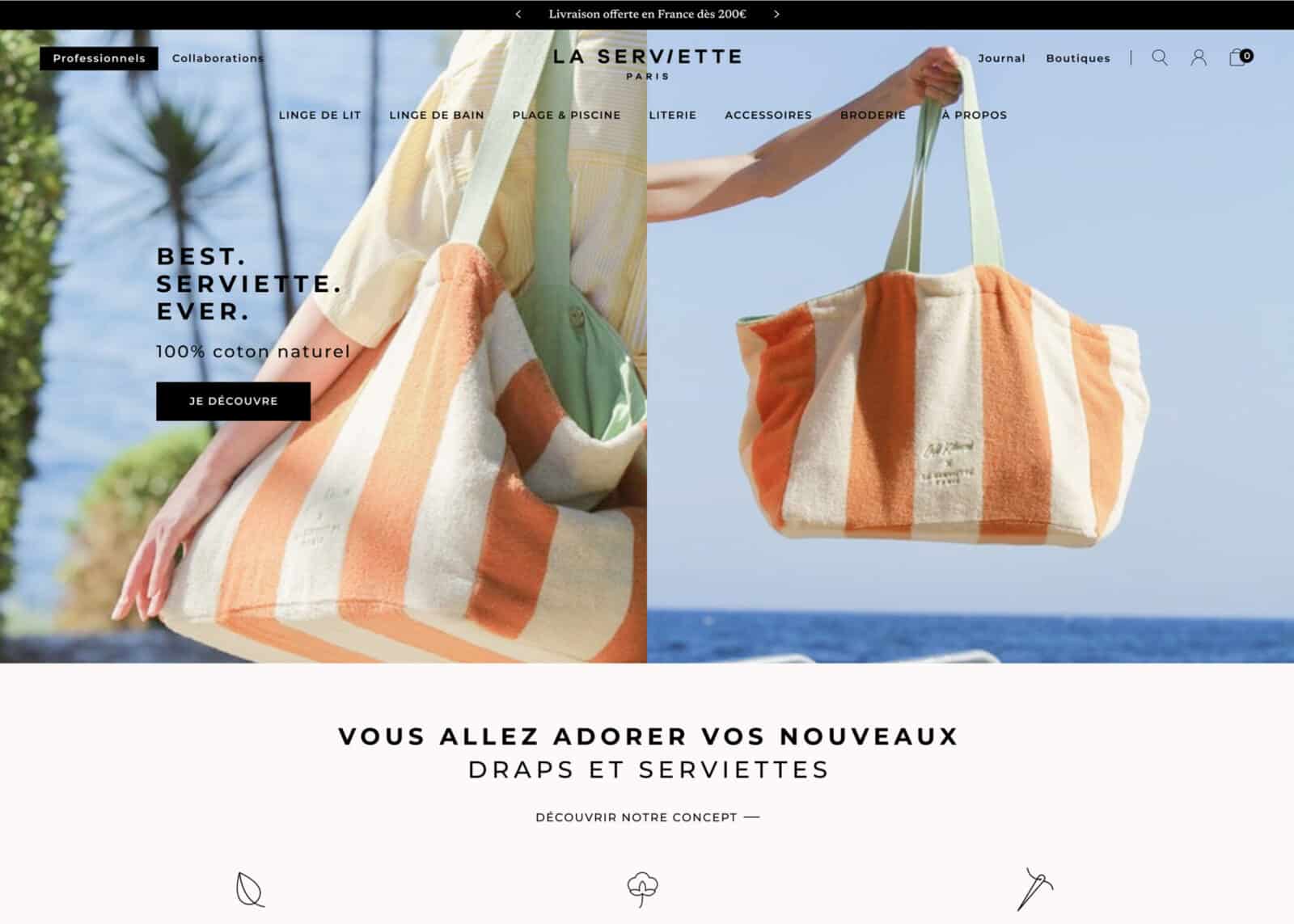 Photo site La Serviette